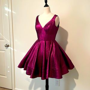 Sparkly purple/pink cocktail dress with pockets!